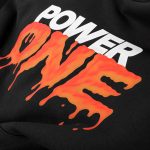 Hanorac negru cu glugă - Power One V.02 - 07