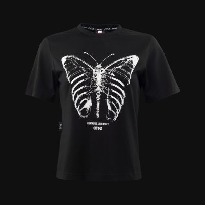 Tricou Negru Femei Silent Wings