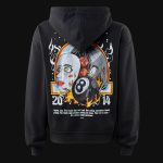Hanorac damă negru regular-fit - Eight Chaos