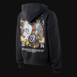 Hanorac damă negru regular-fit - Eight Chaos - 05