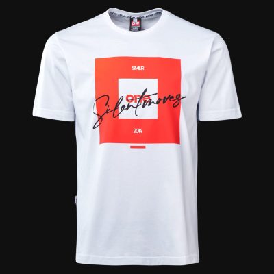 Tricou alb Regular-Fit Bărbaţi - SMLR