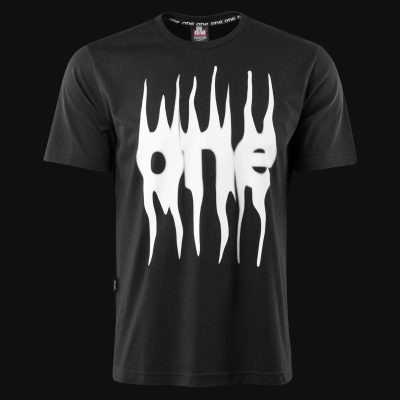 Tricou negru Regular-Fit Bărbaţi - Flux One