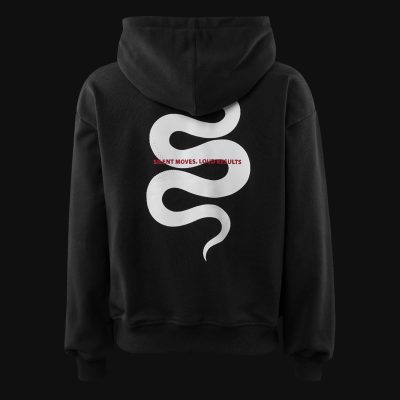 Hanorac damă negru cu glugă regular-fit - SNK One