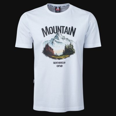 Tricou alb Regular-Fit Bărbaţi - Adventure One