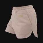 Pantaloni scurți din bumbac femei - Curved-fit - Dusty One