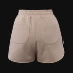 Pantaloni scurți din bumbac femei - Curved-fit - Dusty One - 04