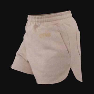 Pantaloni scurți din bumbac femei - Curved-fit - Dusty One