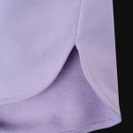 Pantaloni scurți din bumbac femei - Curved-fit - Milky - 03