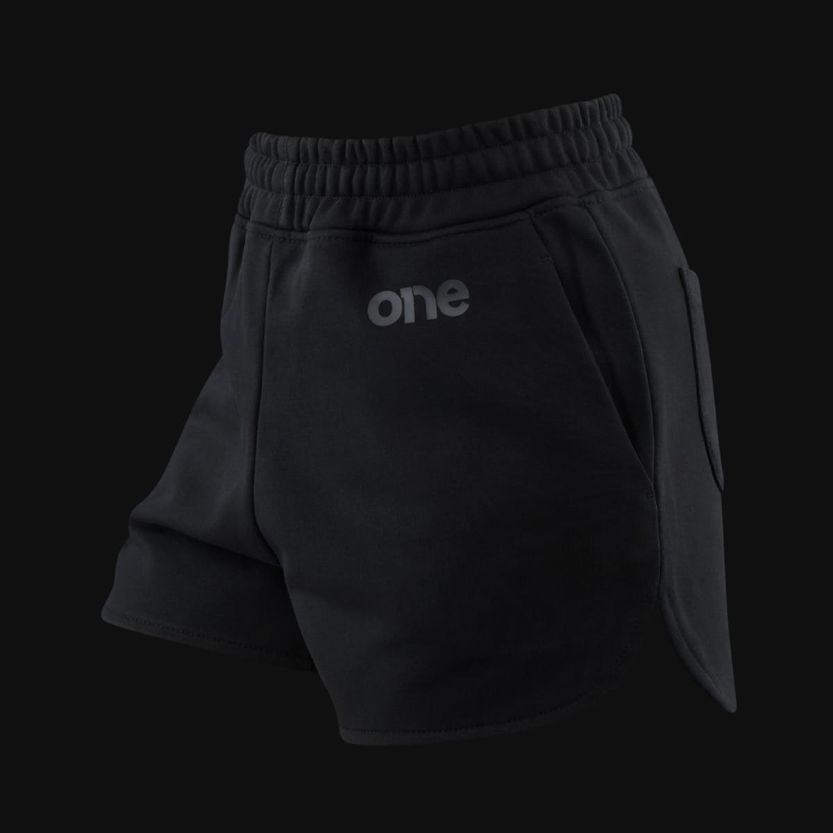 Pantaloni scurți din bumbac femei - Curved-fit - Stealth Black Pantaloni scurți din bumbac femei - Curved-fit - Stealth Black