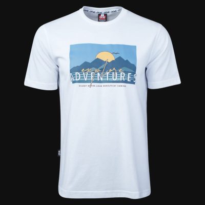 Tricou Alb Barbati Regular-Fit - SAS One