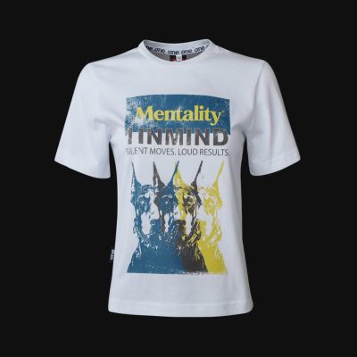 Tricou Alb Femei Regular-Fit - Mentality