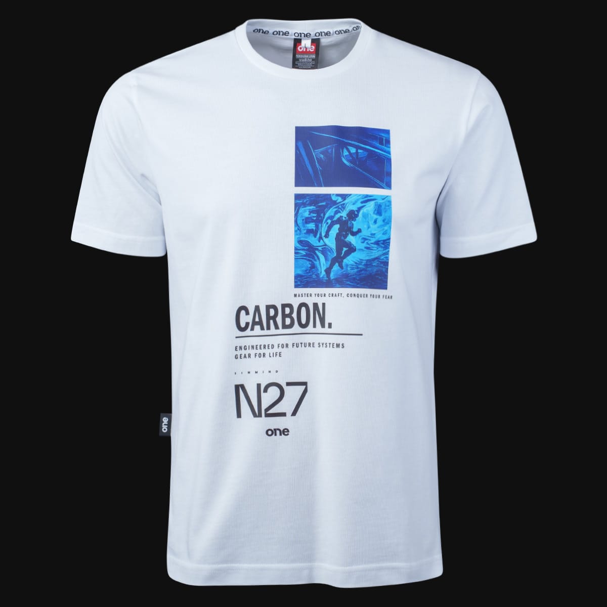 Tricou alb Regular-Fit Bărbaţi - N27 One Tricou alb Regular-Fit Bărbaţi - N27 One