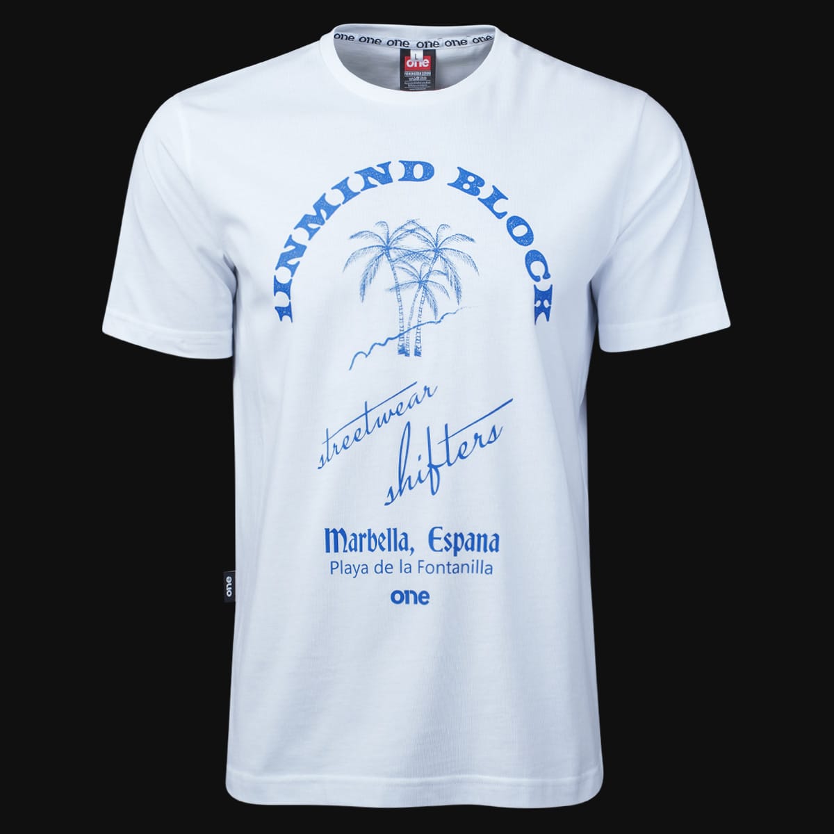 Tricou alb Regular-Fit Bărbaţi - Palms One Tricou alb Regular-Fit Bărbaţi - Palms One
