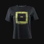 Tricou Negru Femei Regular-Fit - Square