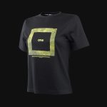 Tricou Negru Femei Regular-Fit - Square - 05