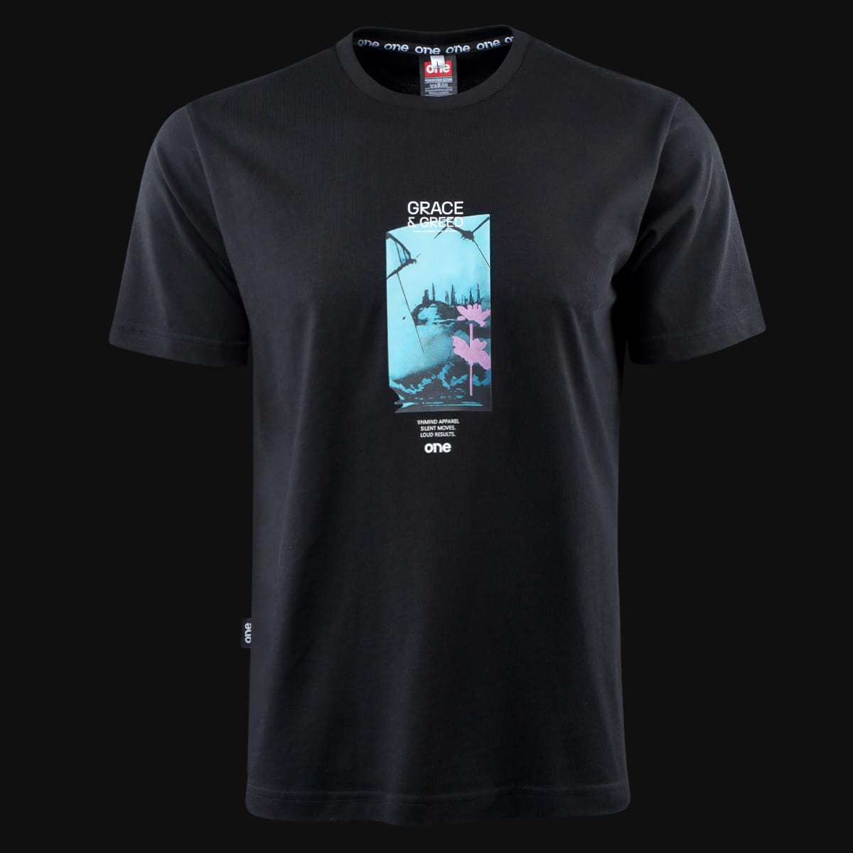 Tricou negru Regular-Fit Bărbaţi - GAG One Tricou negru Regular-Fit Bărbaţi - GAG One