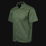 Cămașă tip overshirt cu mânecă scurtă - Olive Comfort - 02