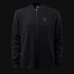 Hanorac negru cu fermoar regular-fit - Boxy