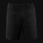 Pantaloni scurți din bumbac piqué - Black One - 06