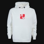 Hanorac alb cu glugă Clean Core White