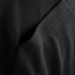 Hanorac negru cu glugă Clean ORNG - 05