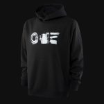 Hanorac negru cu glugă Code One - 02